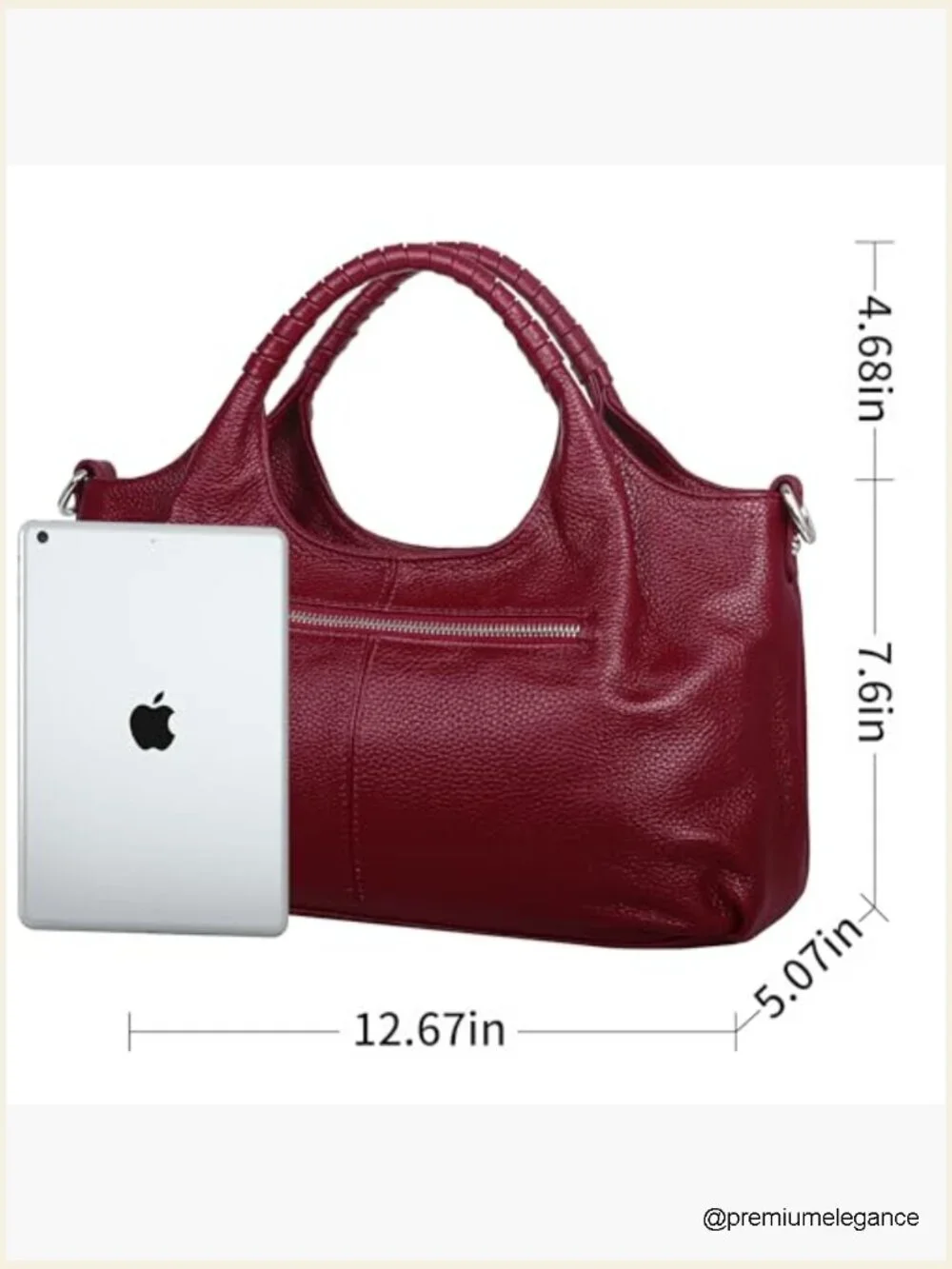Genuine Leather Satchel Crossbody Hobo Medium Tote Shoulder Bag Handbag